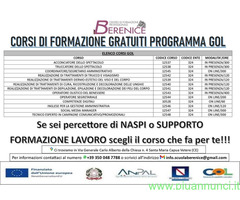 CorsoCORSI GRATUITI PROGETTO GOL ACCONCIATURA/ESTETICA/AMMINISTRAZIONE