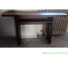 Consolle da muro estensibile a Tavolo color Wenge