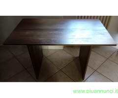 Consolle da muro estensibile a Tavolo color Wenge