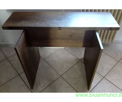 Consolle da muro estensibile a Tavolo color Wenge