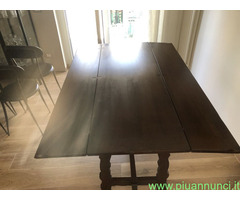 TAVOLO-CONSOLLA MOD-FRATTINI+6 SEDIE POLTRONCINE