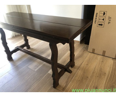TAVOLO-CONSOLLA MOD-FRATTINI+6 SEDIE POLTRONCINE