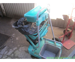 CARRELLO X PULIZIE AZIENDALE+SCLETTO+CARRELLO PACC