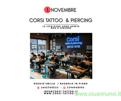 Corso1.NOVEMBRE.2025 INIZIANO CORSI TATTOO PIERCING MICRODERMAL P.M.U
