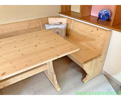 Giropanca e tavolo abete