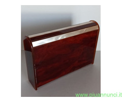 Porta carte beauty case pochette borsa a mano  vin