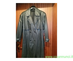 Impermeabile in pelle uomo